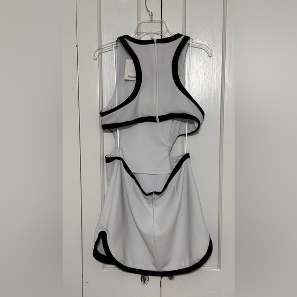 MISHA COLLECTION Lotus Two-Tone Cutout Dress - Picture 4 of 7